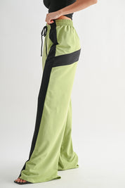 Color Block Wide Leg Lounge Pants | Pants Daverri Fashions