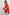 Boho Red Cotton Color Mix Embroidered Washed Pullover Tops