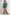 Teal Cotton Color Mix Embroidered Washed Pullover Tops