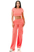 Wide Pants Cargo Set L Outfit Sets