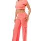 Wide Pants Cargo Set Outfit Sets