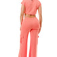 Wide Pants Cargo Set Outfit Sets