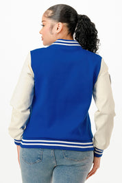 Patch Varsity Bomber Jacket | Daverri Fashions
