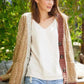 Knit Color Block Cardigan - DAVERRI FASHIONS