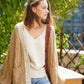Knit Color Block Cardigan - DAVERRI FASHIONS