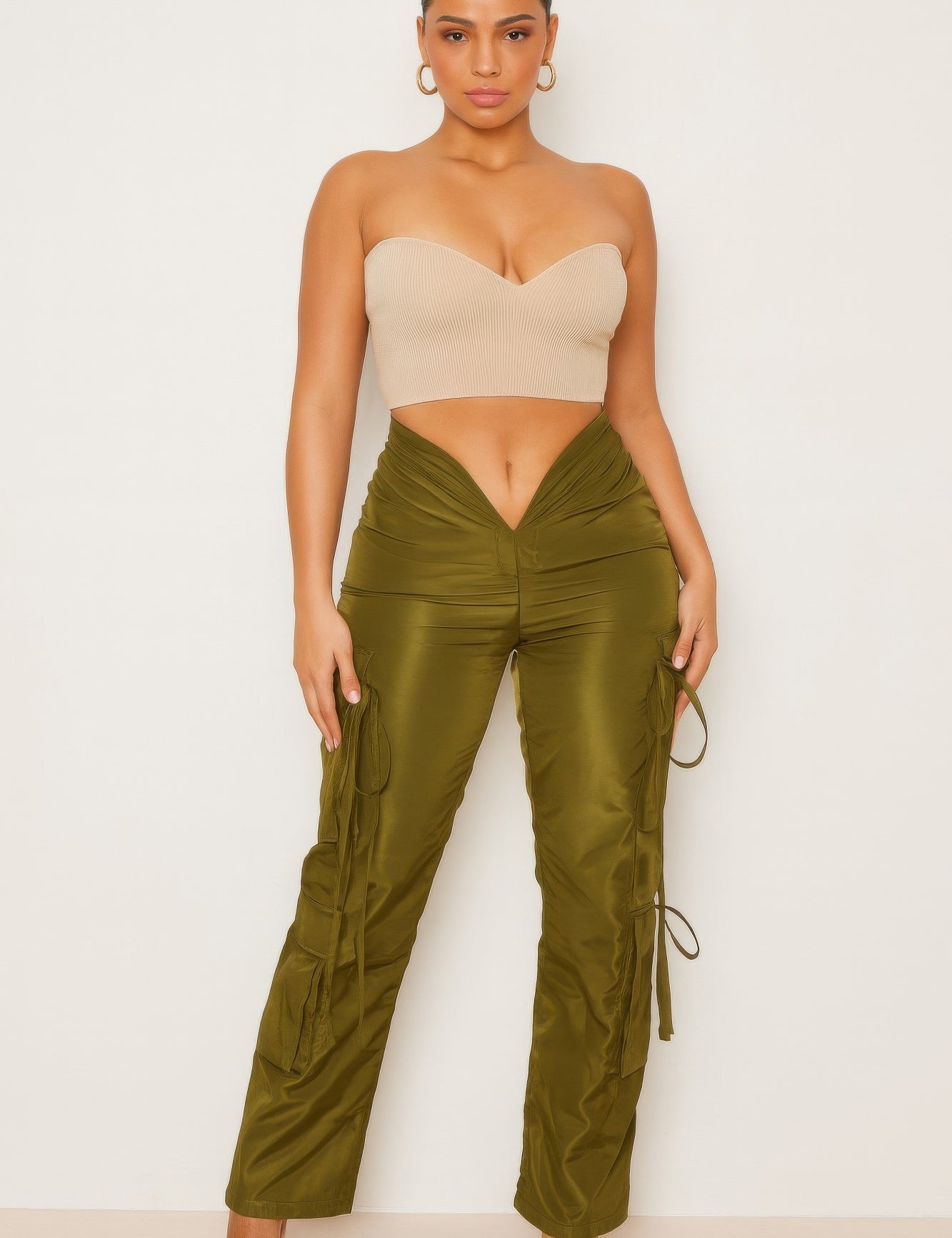 V Cut Cargo Pants | Pants Daverri Fashions