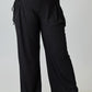Haute Fox Plus Size Side Drawstring Detail Wide-leg Pants - DAVERRI FASHIONS