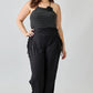 Haute Fox Plus Size Side Drawstring Detail Wide-leg Pants - DAVERRI FASHIONS