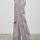 Gray faded wash wide-leg denim jeans with five-pocket design