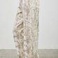 Wide-leg Seige Denim Plus Size jeans in beige-gray abstract camo