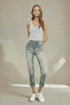 Insane Gene High Rise Star Print Cropped Girlfriend Jeans - DAVERRI FASHIONS