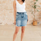 Judy Blue Plus Size High Rise Denim Skirt Denim Skirts