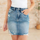 Judy Blue Plus Size High Rise Denim Skirt Denim Skirts