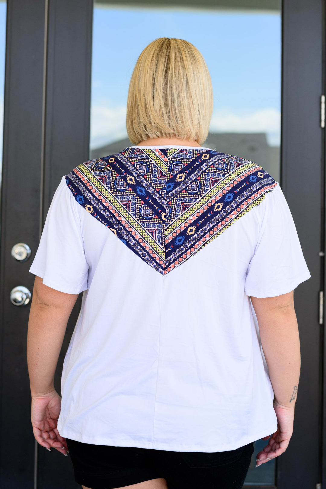 Casually Boho Keyhole Neckline Top Tops