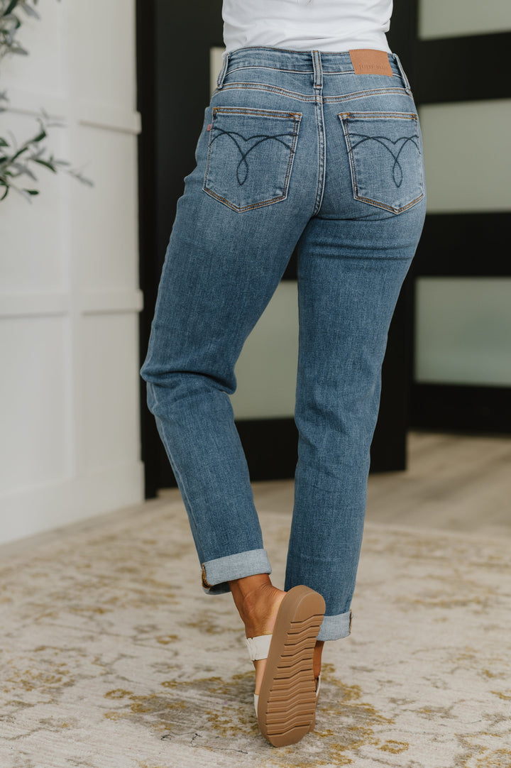 Colette Mid Rise Boyfriend Classic Cuffed | Womens Daverri Fashions