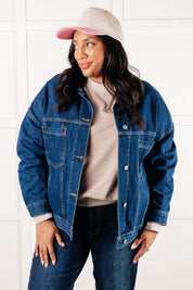 Have We Met Oversized Denim Jacket Denim