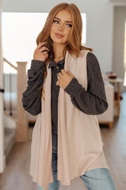 White Birch Sleeveless Cardigan | Cardigans Daverri Fashions
