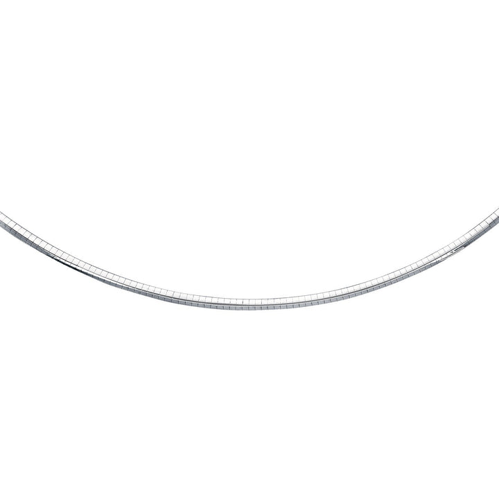 Sterling Silver Classic Omega Chain Necklace (4.0mm) Necklaces