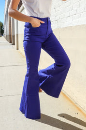 All You Need Sapphire High Waist Flare Leg Denim Jeans | 07-01-25 Summer Sale Daverri Fashions