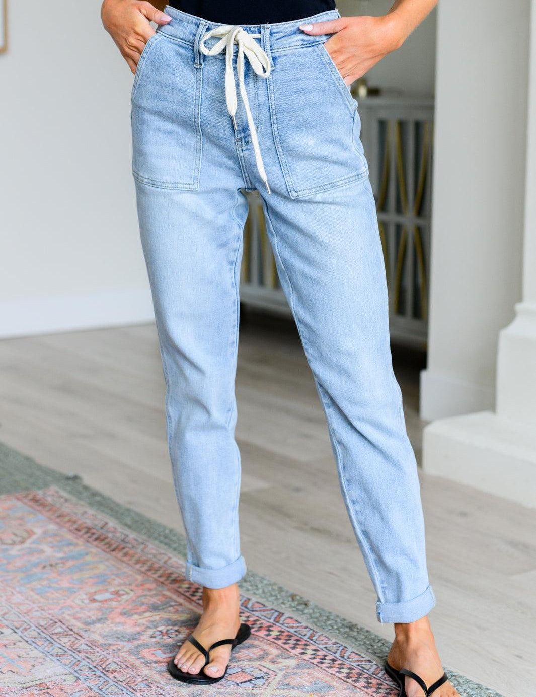 Judy Blue High Rise Vintage Denim Jogger Jeans