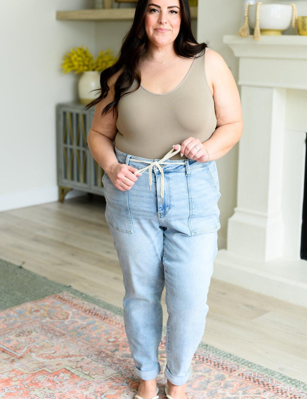Judy Blue High Rise Vintage Denim Jogger | Denim Joggers Daverri Fashions