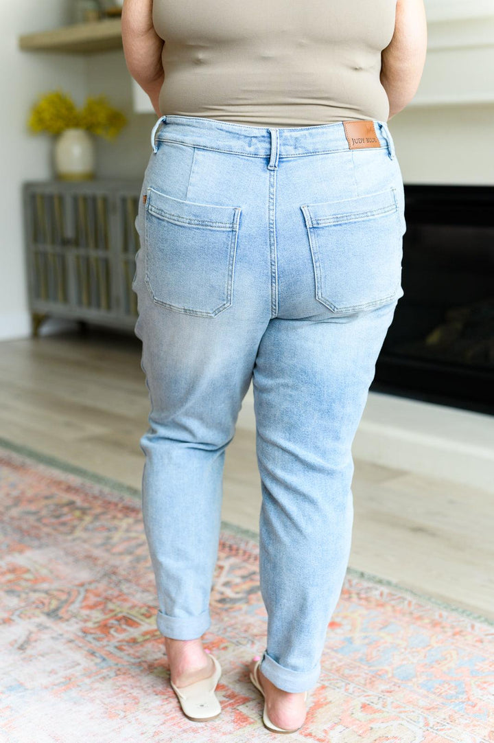 Judy Blue High Rise Vintage Denim Jogger Jeans