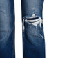 Feeling Empowered Denim Distressed Boot Cut Jeans - DAVERRI FASHIONS
