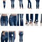 Feeling Empowered Denim Distressed Boot Cut Jeans - DAVERRI FASHIONS