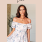 A Powerful Force Square Neck Balloon Sleeve Blouse Tops