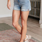 Judy Blue High Rise Distressed Cuffed Cutoff Shorts Denim Shorts