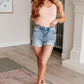Judy Blue High Rise Distressed Cuffed Cutoff Shorts Denim Shorts