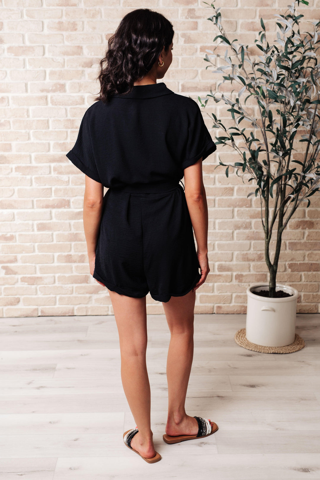 Don't Worry 'Bout a Thing V-Neck Romper Jumpsuits & Rompers