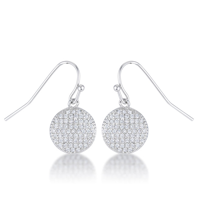 .6 Ct Elegant CZ Disk Earrings Earrings