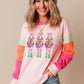 Sequin Nutcracker Round Neck Long Sleeve Top - DAVERRI FASHIONS