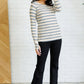 White Birch Striped Knit Top - DAVERRI FASHIONS