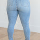 Judy Blue Eloise Mid Rise Control Top Distressed Skinny Jeans Jeans