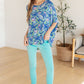 Essential Blouse in Painted Blue Mix Tops