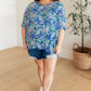 Essential Blouse in Painted Blue Mix Tops