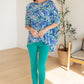 Essential Blouse in Painted Blue Mix Tops
