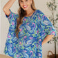 Essential Blouse in Painted Blue Mix Tops