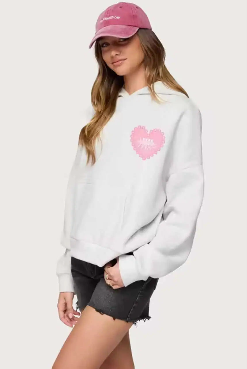 Drop Shoulder Graphic Hoodie with Kangaroo Pocket | Hoodies Daverri Fashions