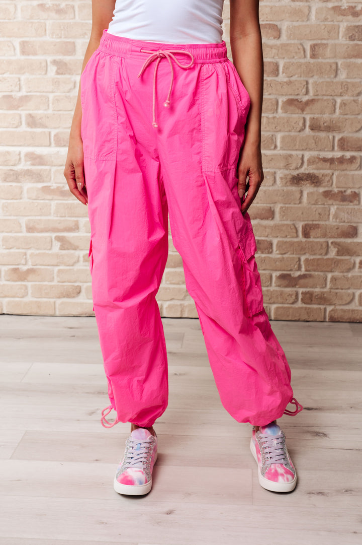 Jodifl Pink Windbreaker Cargo Pants Lounge Pants