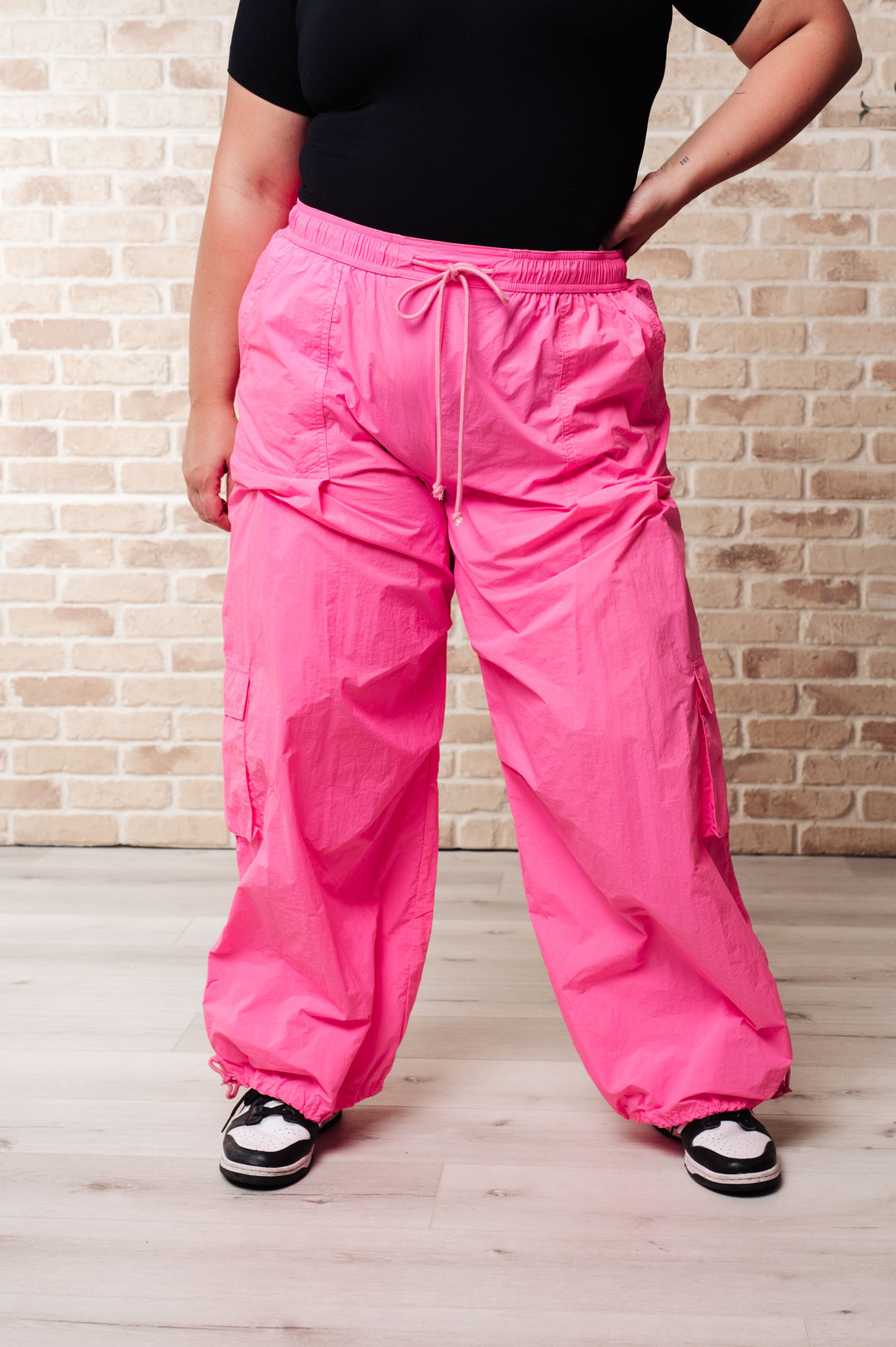 Jodifl Pink Windbreaker Cargo Pants Lounge Pants