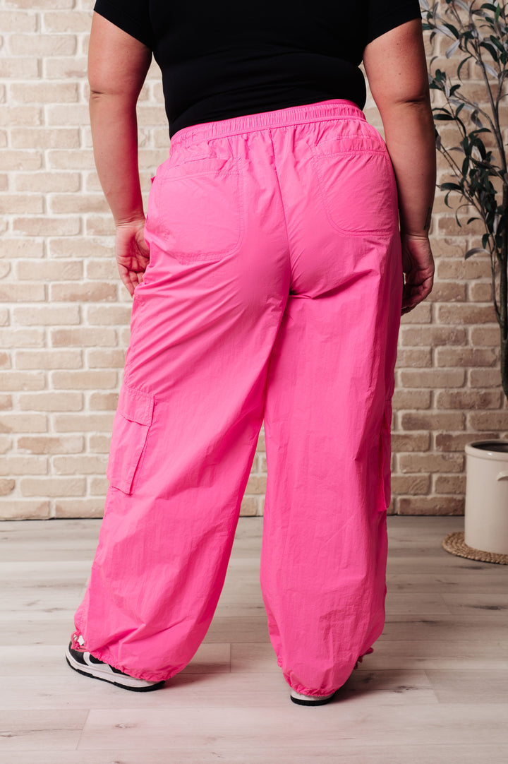 Jodifl Pink Windbreaker Cargo Pants Lounge Pants