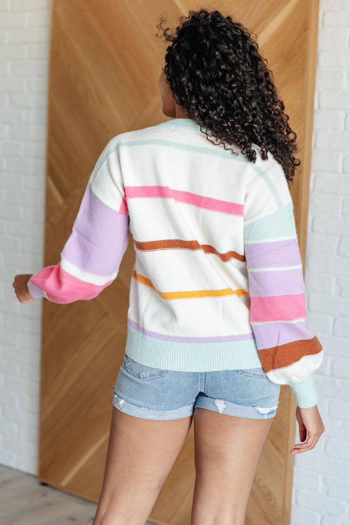 Flawless Features Striped Sweater Tops