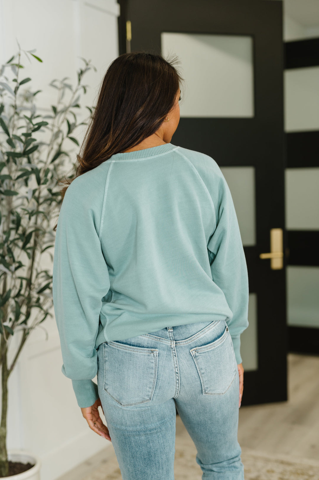 For the Experience Relaxed Pullover in Ash Blue | Womens Daverri Fashions