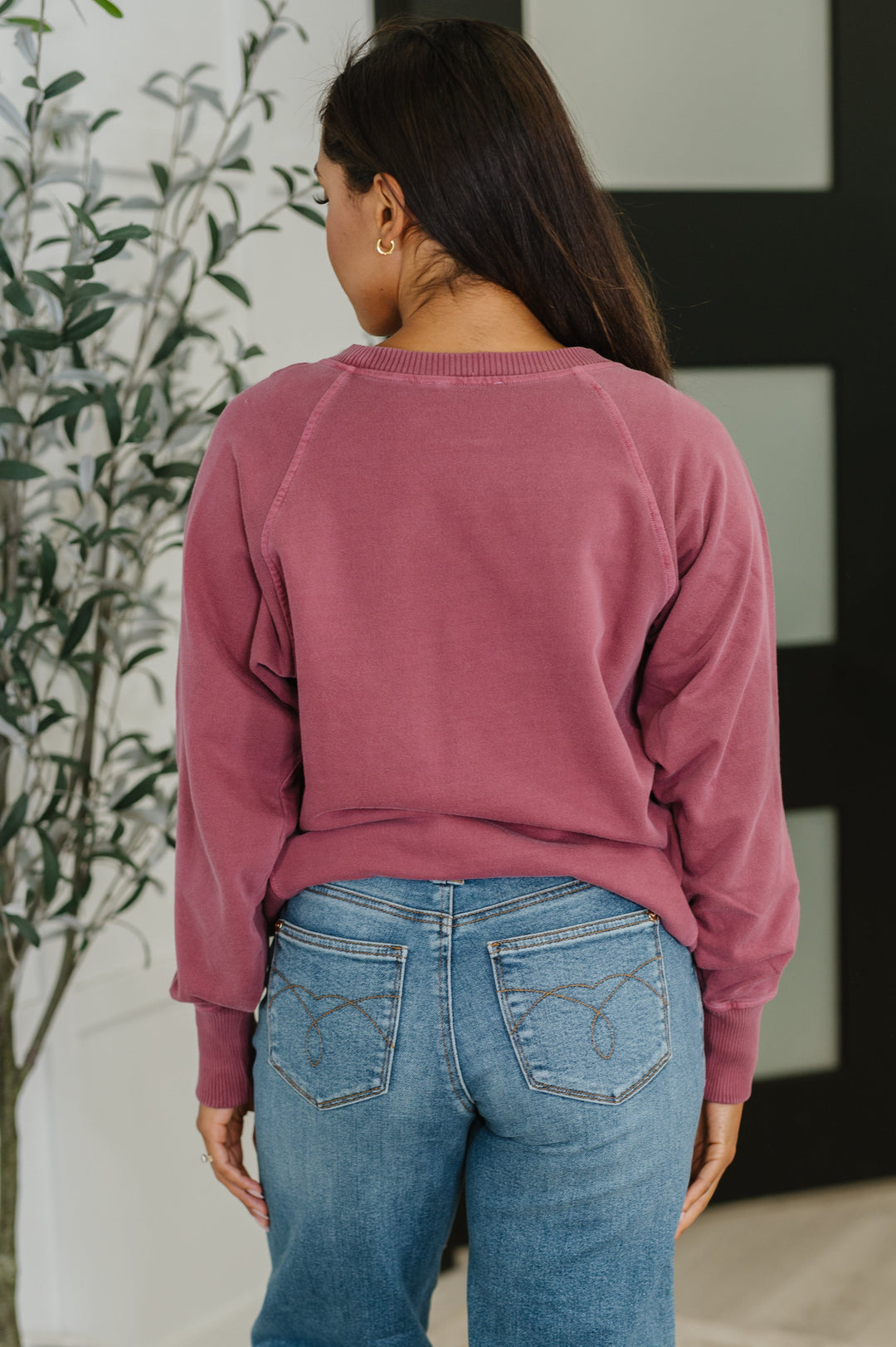 For the Experience Relaxed Pullover in Cabernet | Womens Daverri Fashions
