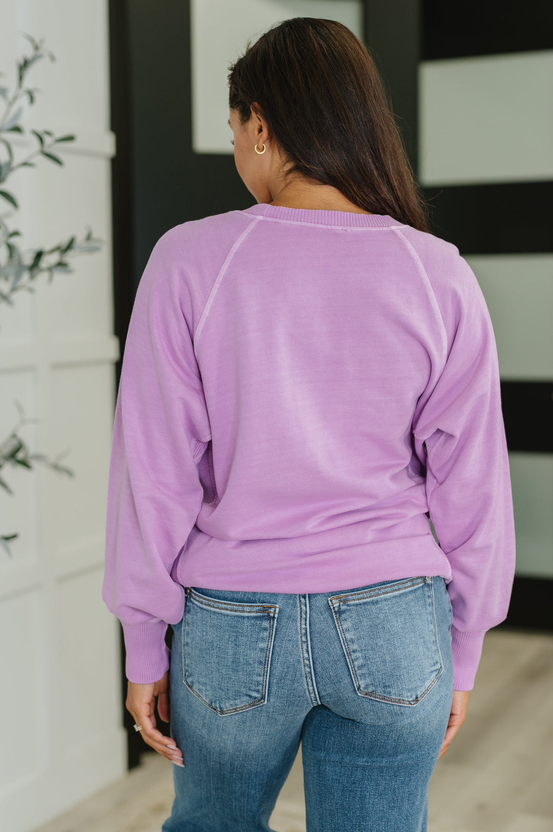 For the Experience Relaxed Pullover in Lavender | Womens Daverri Fashions