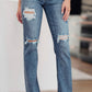 Judy Blue Destroyed Straight Jeans Jeans