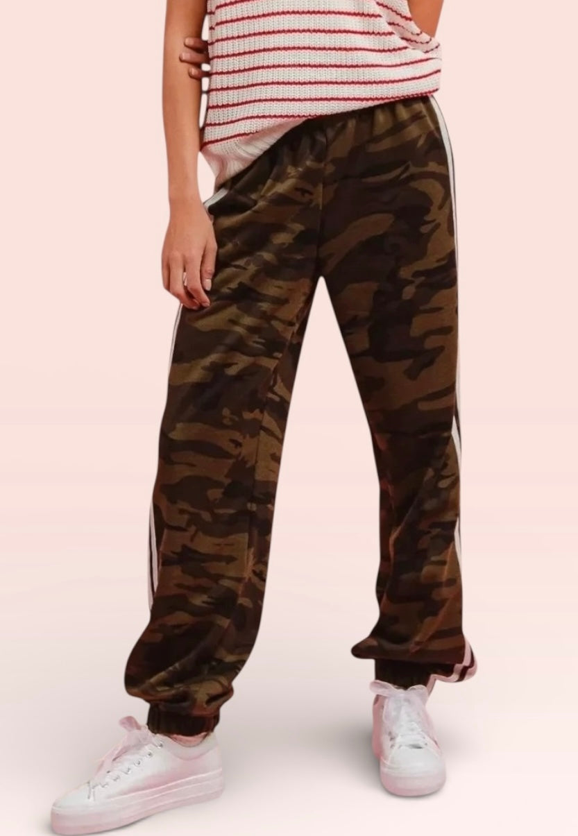 BiBi Side Lines Camoflauge Track Pants